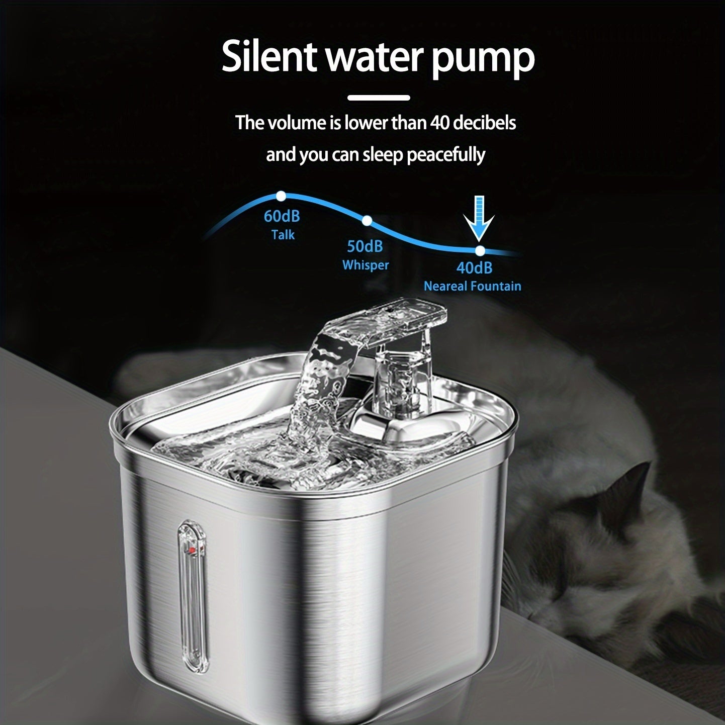 Stainless Steel Pet Fountain